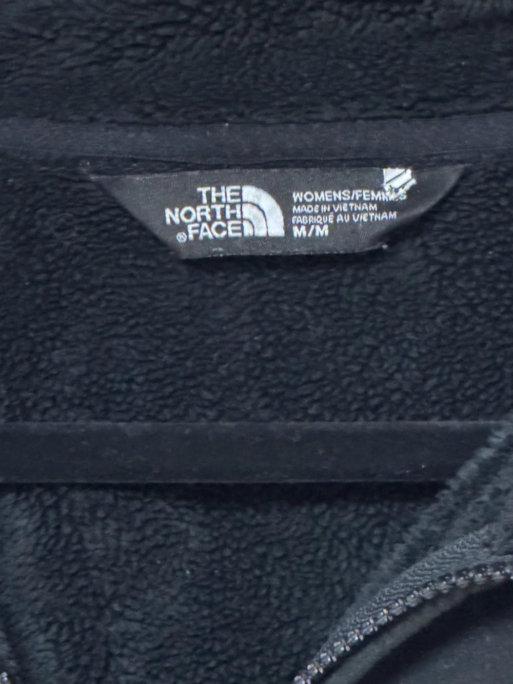 The North Face Women’s Black Full-Zip Heavy Fleece Jacket with High Collar